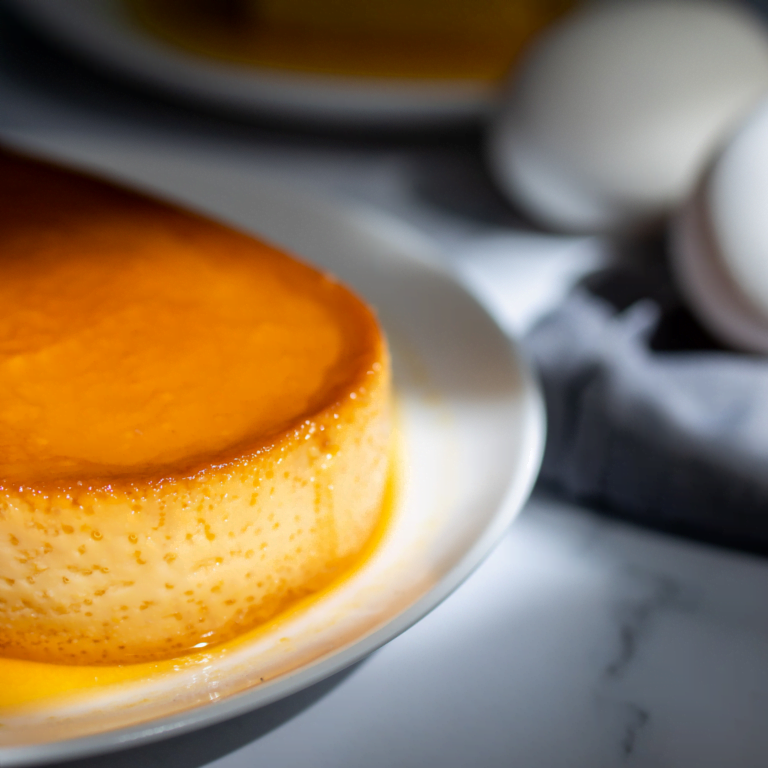 Picture of a delicious flan